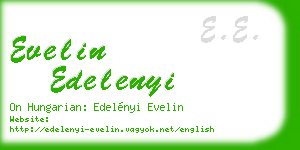evelin edelenyi business card