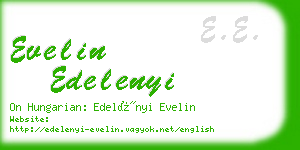 evelin edelenyi business card